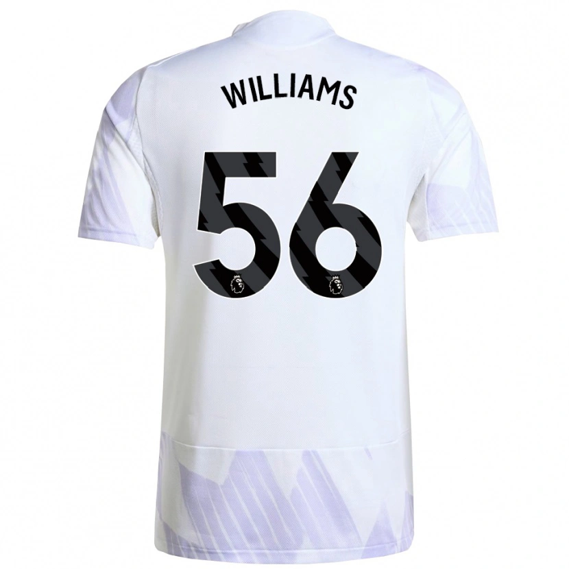 Danxen Men Ethan Williams #56 White Purple Purple Away Jersey 2025/26 T-Shirt