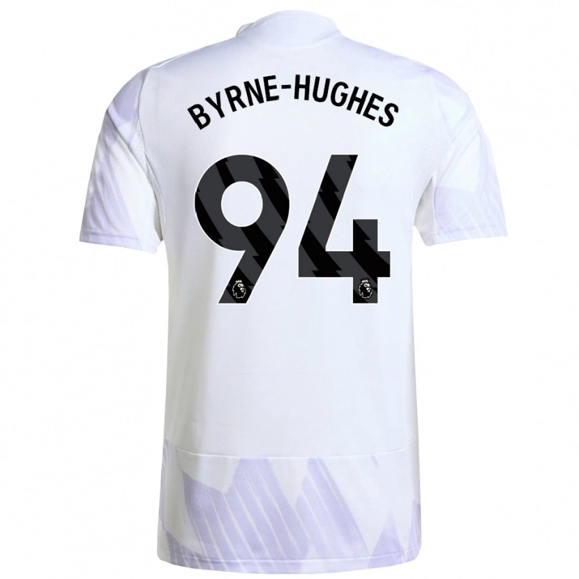 Danxen Men Cameron Byrne-Hughes #94 White Purple Purple Away Jersey 2025/26 T-Shirt