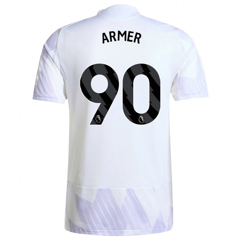 Danxen Men Daniel Armer #90 White Purple Purple Away Jersey 2025/26 T-Shirt