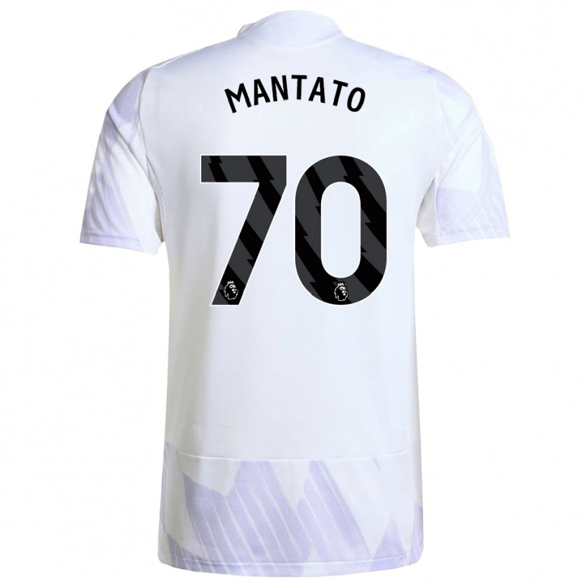 Danxen Men Bendito Mantato #70 White Purple Purple Away Jersey 2025/26 T-Shirt