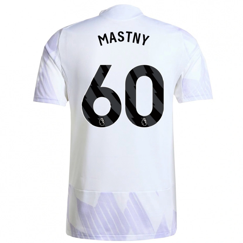 Danxen Men Ondrej Mastny #60 White Purple Purple Away Jersey 2025/26 T-Shirt