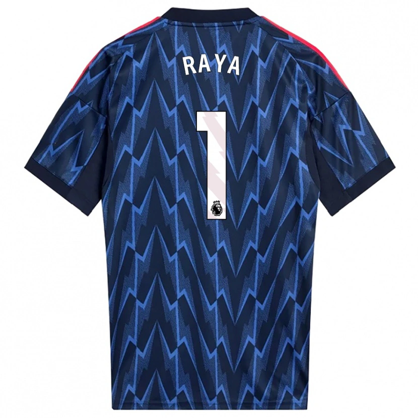 Danxen Men David Raya #1 Navy Red Away Jersey 2025/26 T-Shirt
