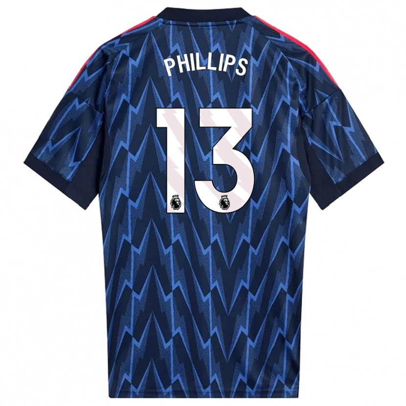 Danxen Men Charlie Phillips #13 Navy Red Away Jersey 2025/26 T-Shirt