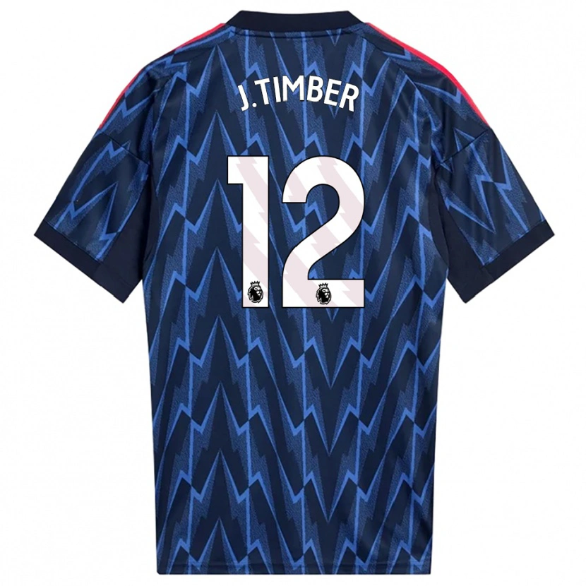 Danxen Men Jurrien Timber #12 Navy Red Away Jersey 2025/26 T-Shirt