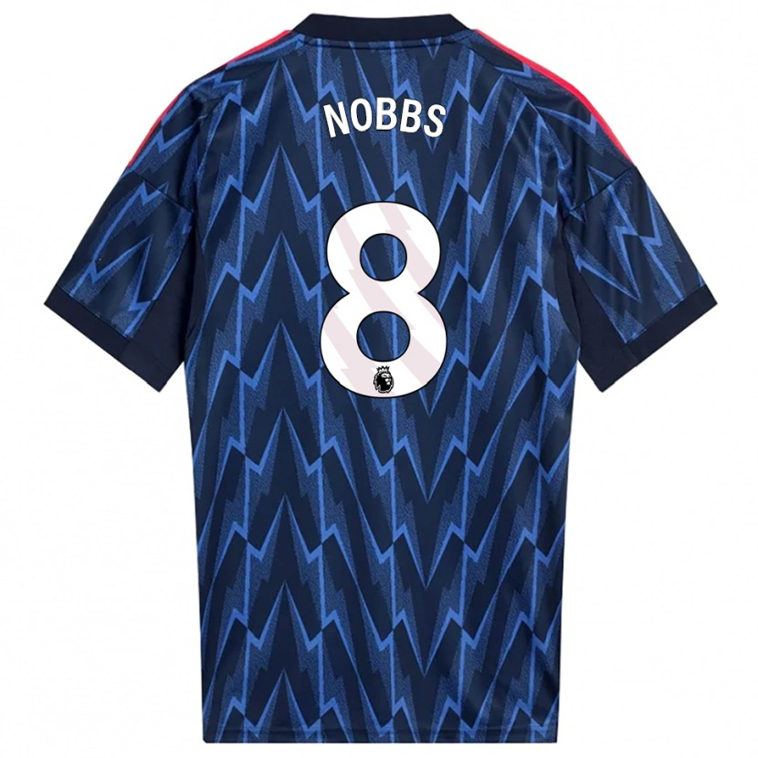 Danxen Men Nobbs #8 Navy Red Away Jersey 2025/26 T-Shirt