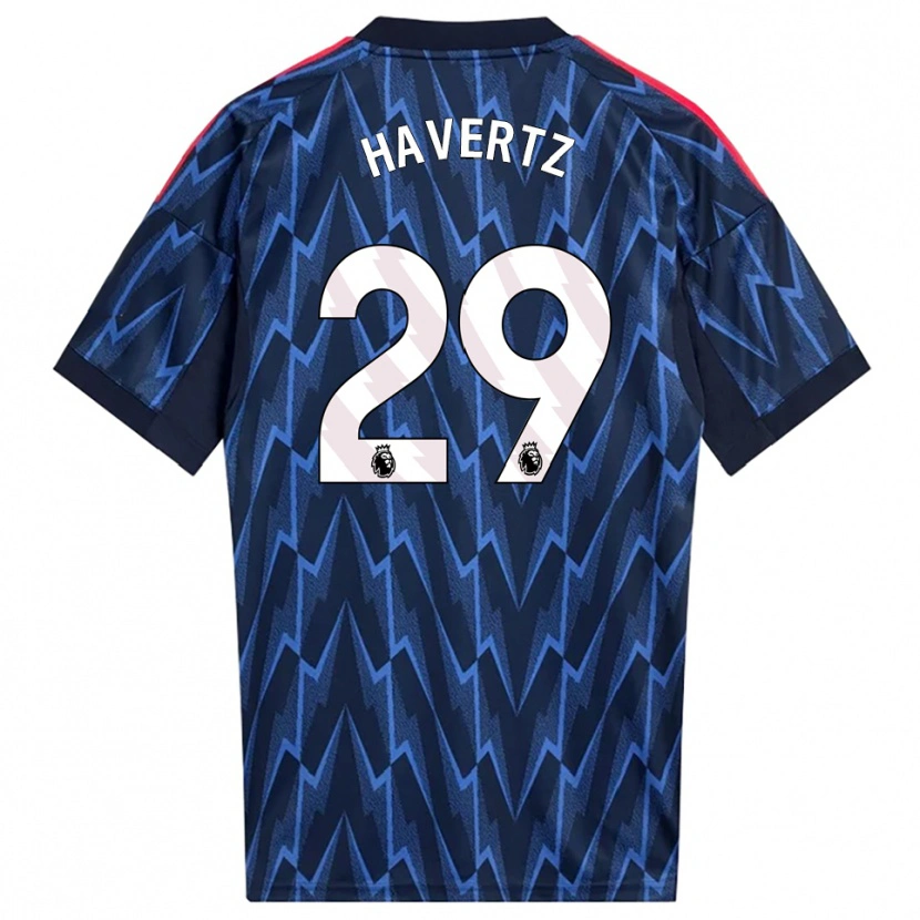 Danxen Men Kai Havertz #29 Navy Red Away Jersey 2025/26 T-Shirt