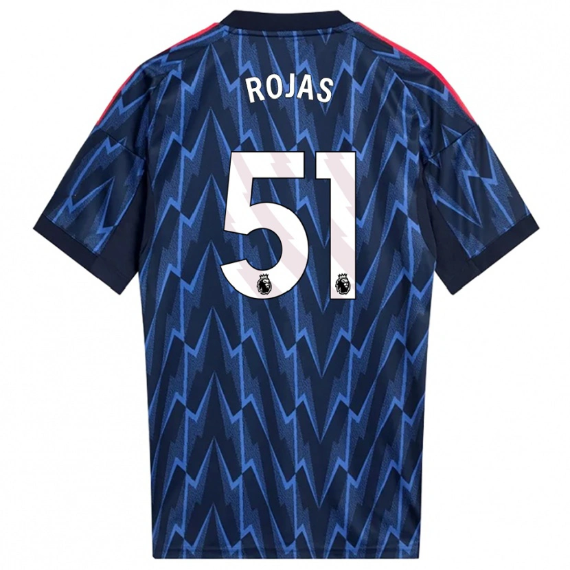 Danxen Men Alexéi Rojas #51 Navy Red Away Jersey 2025/26 T-Shirt