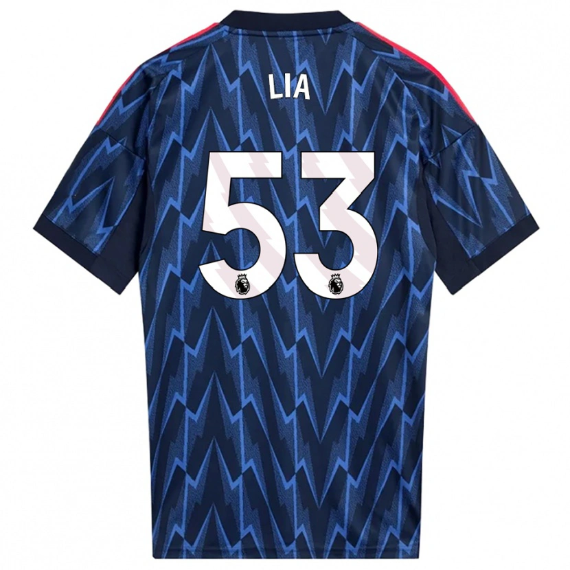 Danxen Men Vivienne Lia #53 Navy Red Away Jersey 2025/26 T-Shirt