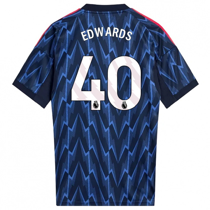 Danxen Men Khayon Edwards #40 Navy Red Away Jersey 2025/26 T-Shirt