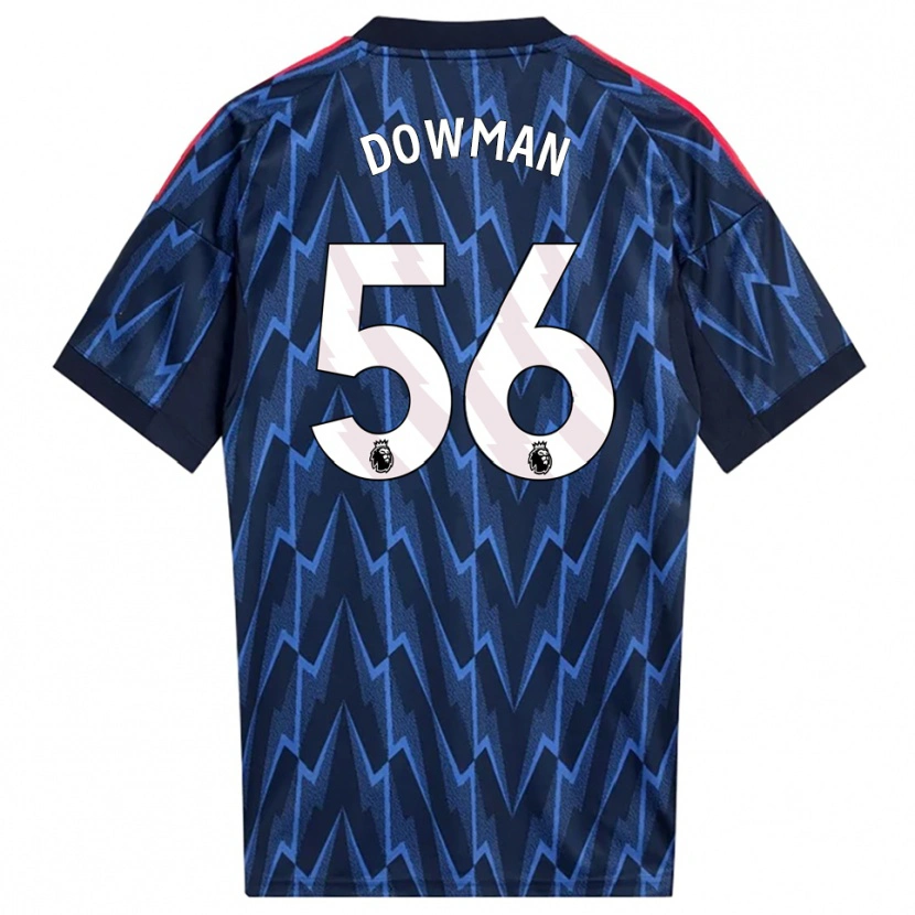 Danxen Men Max Dowman #56 Navy Red Away Jersey 2025/26 T-Shirt