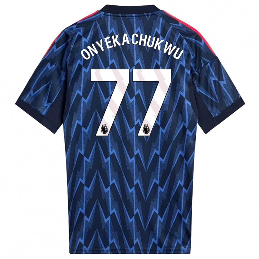 Danxen Men Samuel Onyekachukwu #77 Navy Red Away Jersey 2025/26 T-Shirt