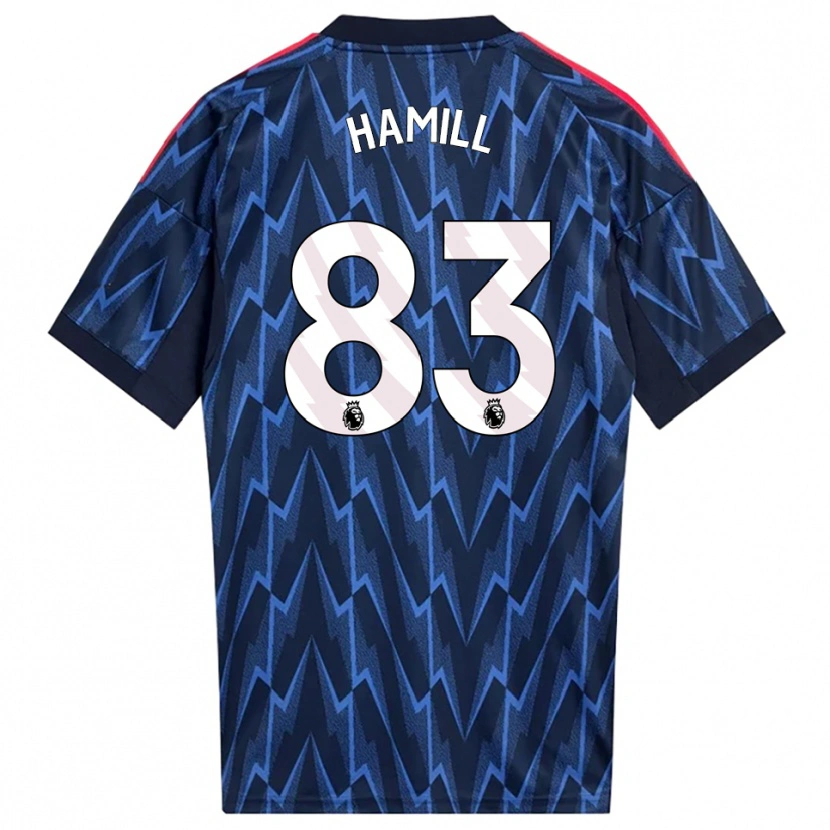 Danxen Men Callan Hamill #83 Navy Red Away Jersey 2025/26 T-Shirt