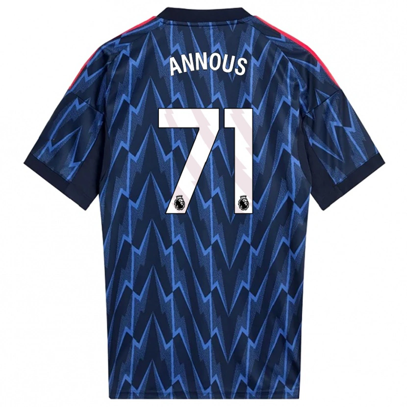 Danxen Men Andre Harriman-Annous #71 Navy Red Away Jersey 2025/26 T-Shirt