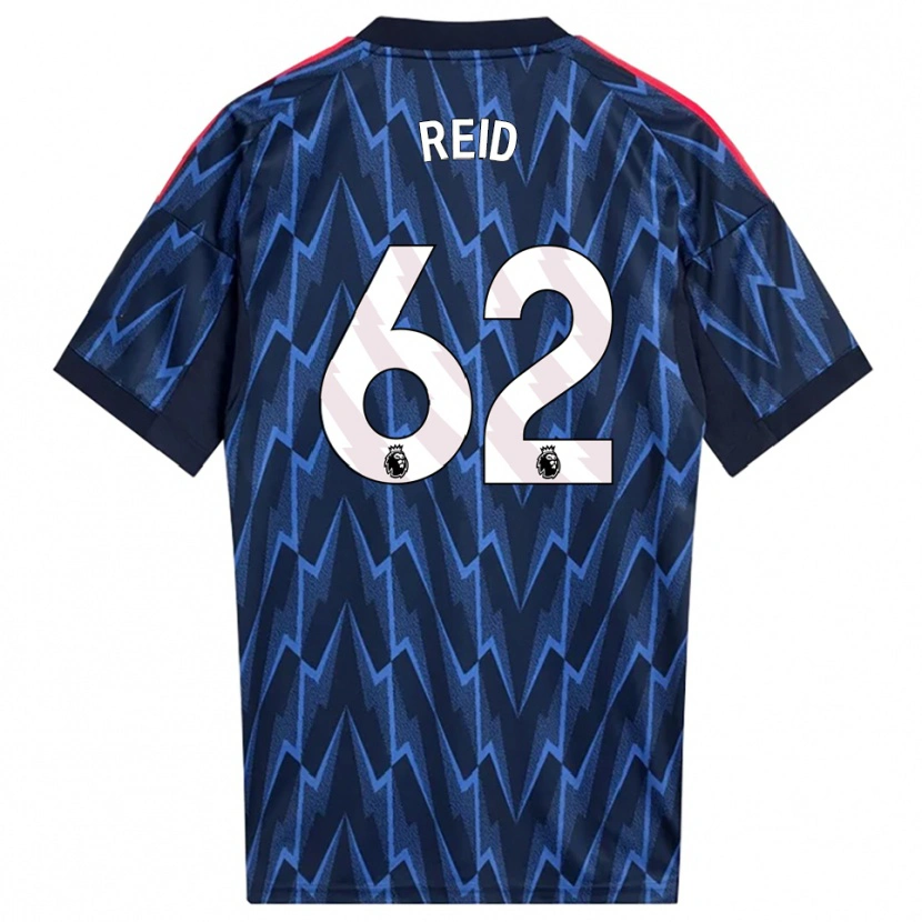 Danxen Men Katie Reid #62 Navy Red Away Jersey 2025/26 T-Shirt