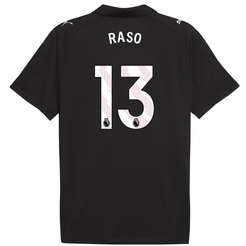 Danxen Men Hayley Raso #13 Black White Away Jersey 2025/26 T-Shirt