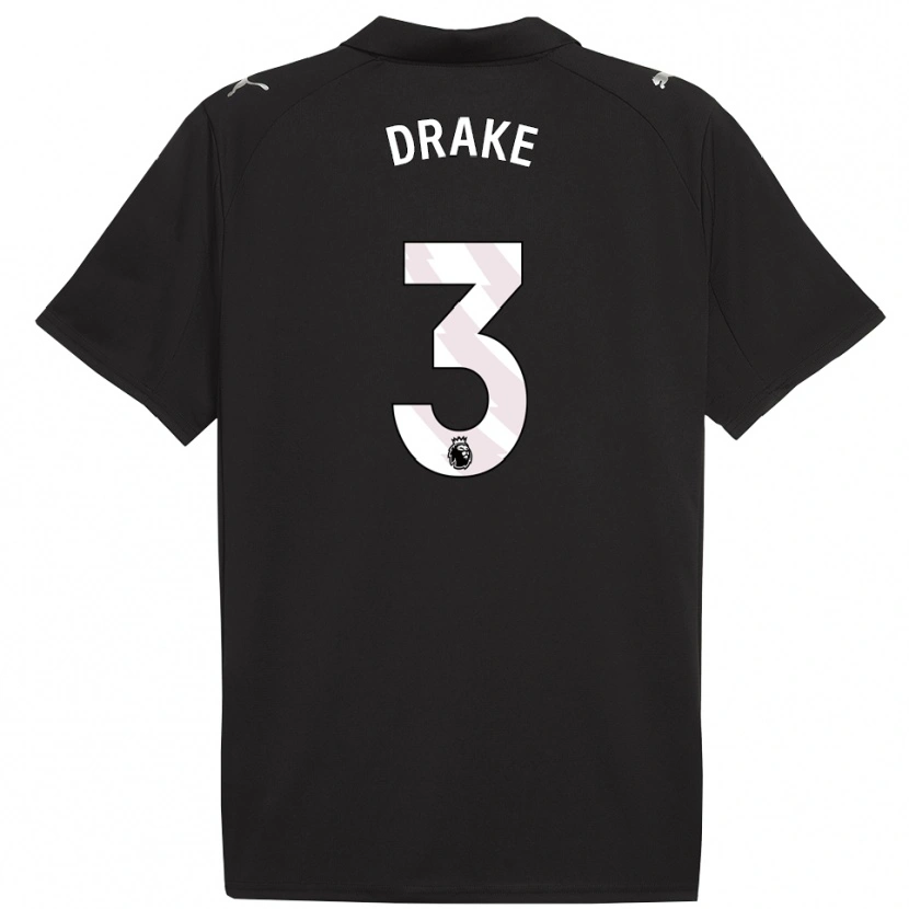 Danxen Men Leke Drake #3 Black White Away Jersey 2025/26 T-Shirt