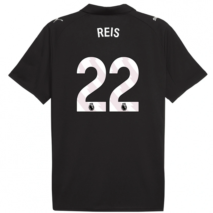 Danxen Men Vitor Reis #22 Black White Away Jersey 2025/26 T-Shirt