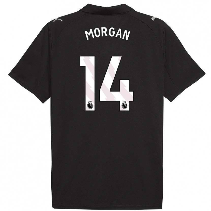Danxen Men Esme Morgan #14 Black White Away Jersey 2025/26 T-Shirt