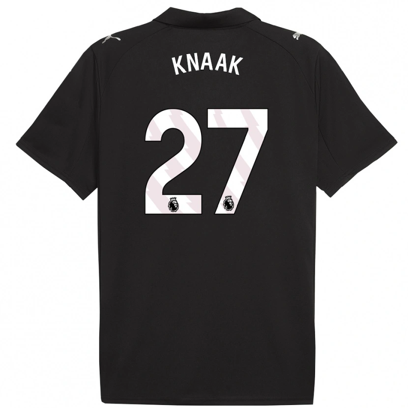 Danxen Men Rebecca Knaak #27 Black White Away Jersey 2025/26 T-Shirt