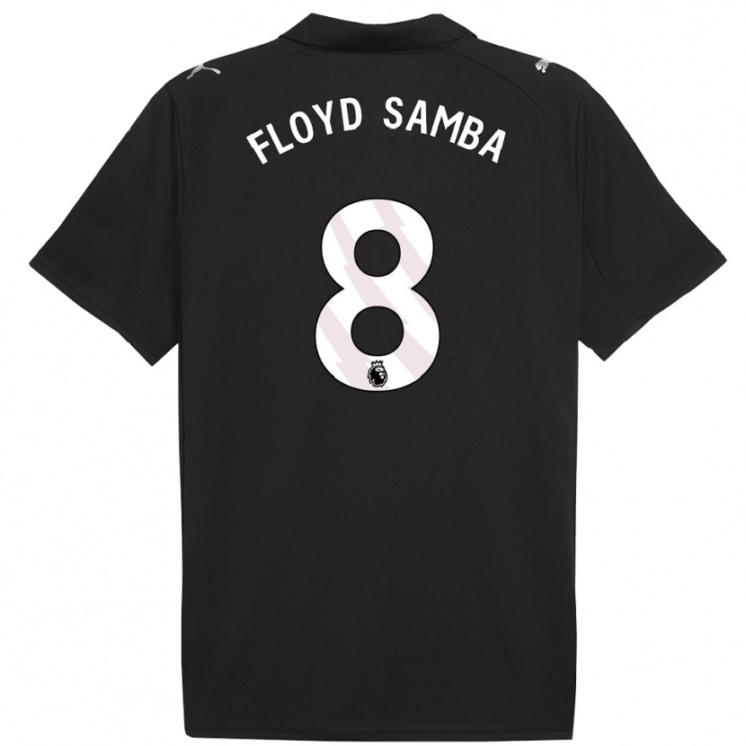 Danxen Men Floyd Samba #8 Black White Away Jersey 2025/26 T-Shirt