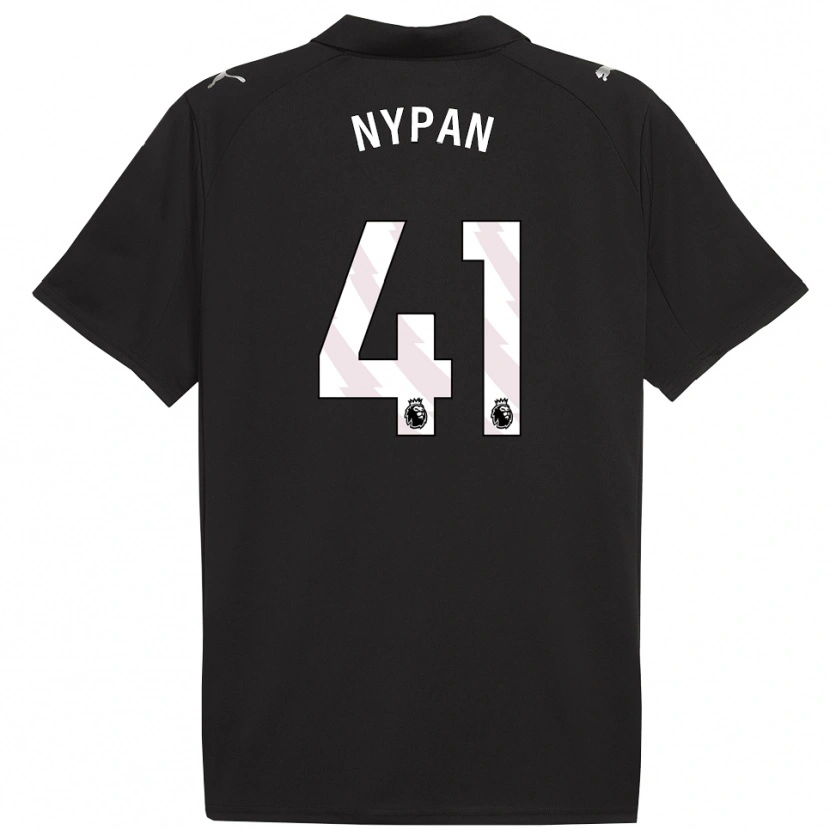 Danxen Men Sverre Nypan #41 Black White Away Jersey 2025/26 T-Shirt