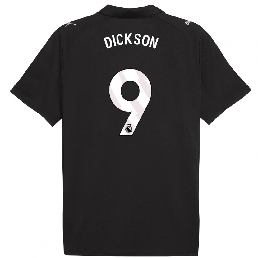 Danxen Men Will Dickson #9 Black White Away Jersey 2025/26 T-Shirt