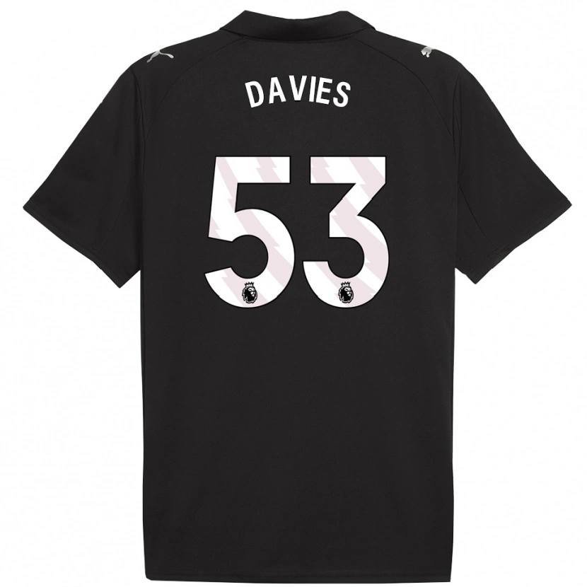 Danxen Men Mayzee Davies #53 Black White Away Jersey 2025/26 T-Shirt