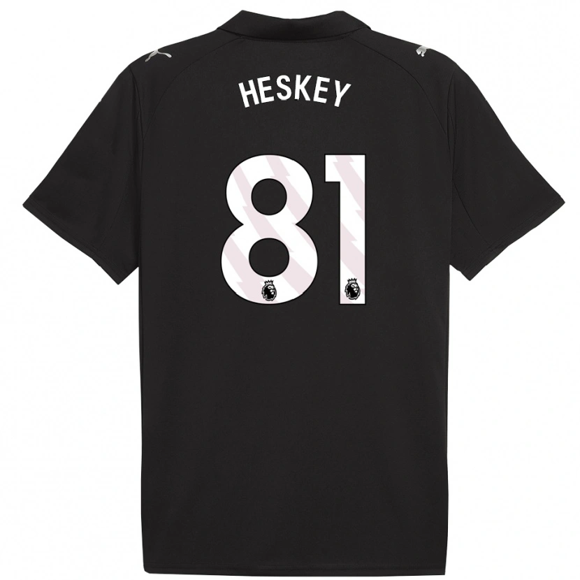 Danxen Men Jaden Heskey #81 Black White Away Jersey 2025/26 T-Shirt