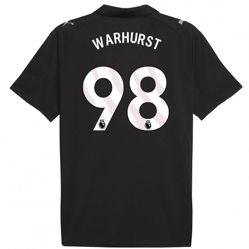 Danxen Men Matty Warhurst #98 Black White Away Jersey 2025/26 T-Shirt