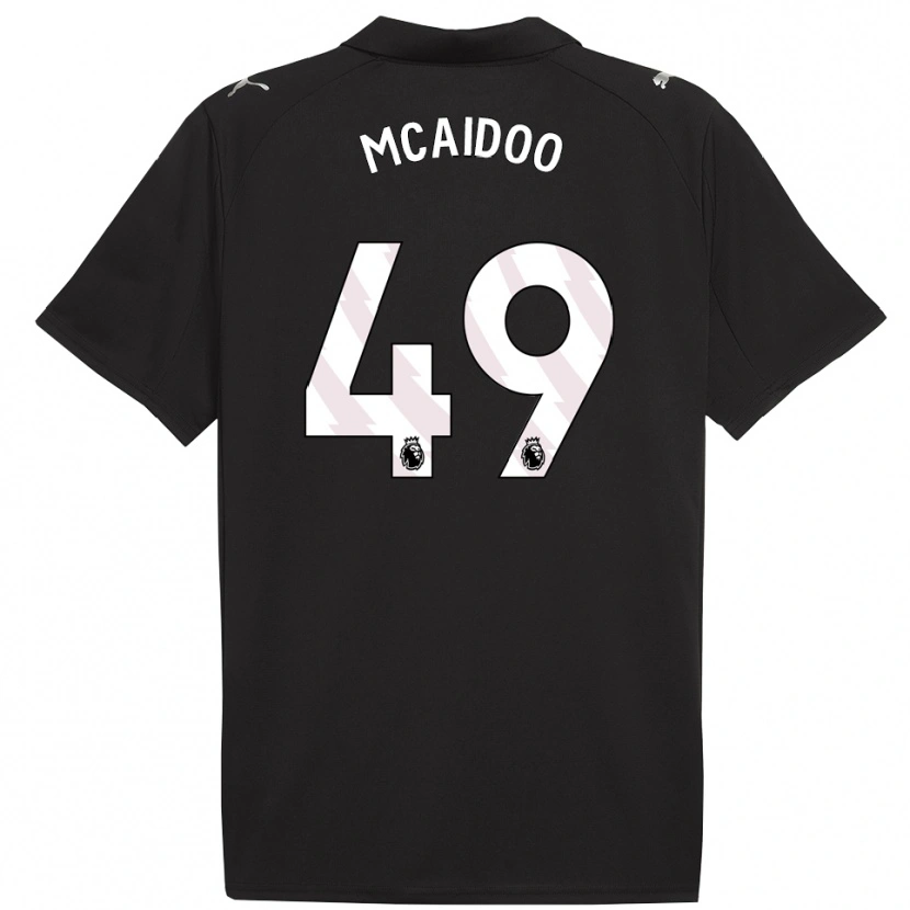 Danxen Men Ryan Mcaidoo #49 Black White Away Jersey 2025/26 T-Shirt