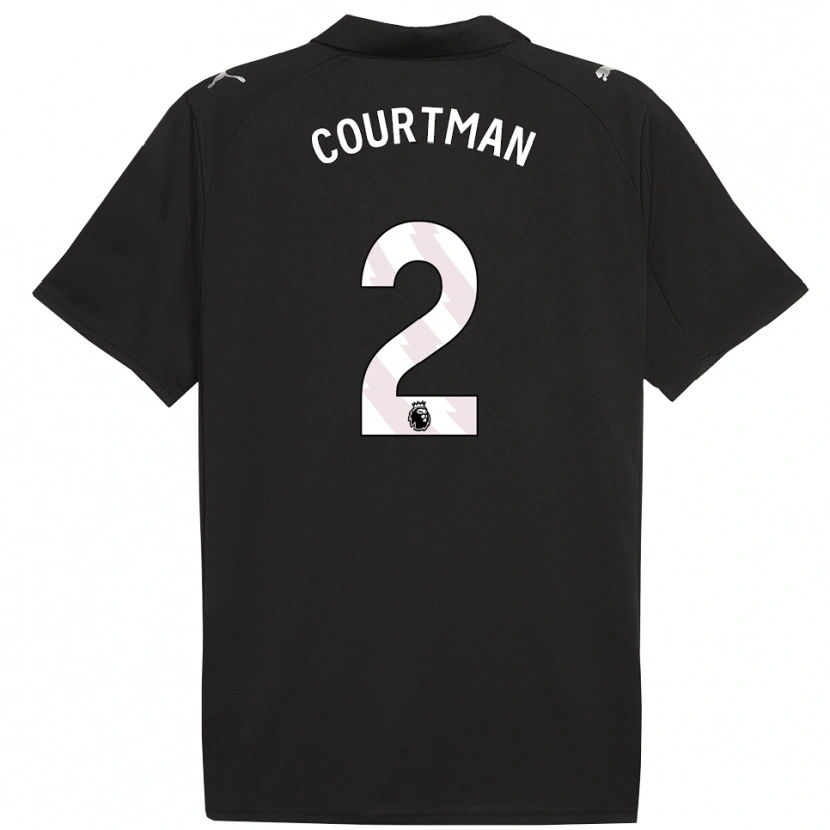 Danxen Men Charlie Courtman #2 Black White Away Jersey 2025/26 T-Shirt