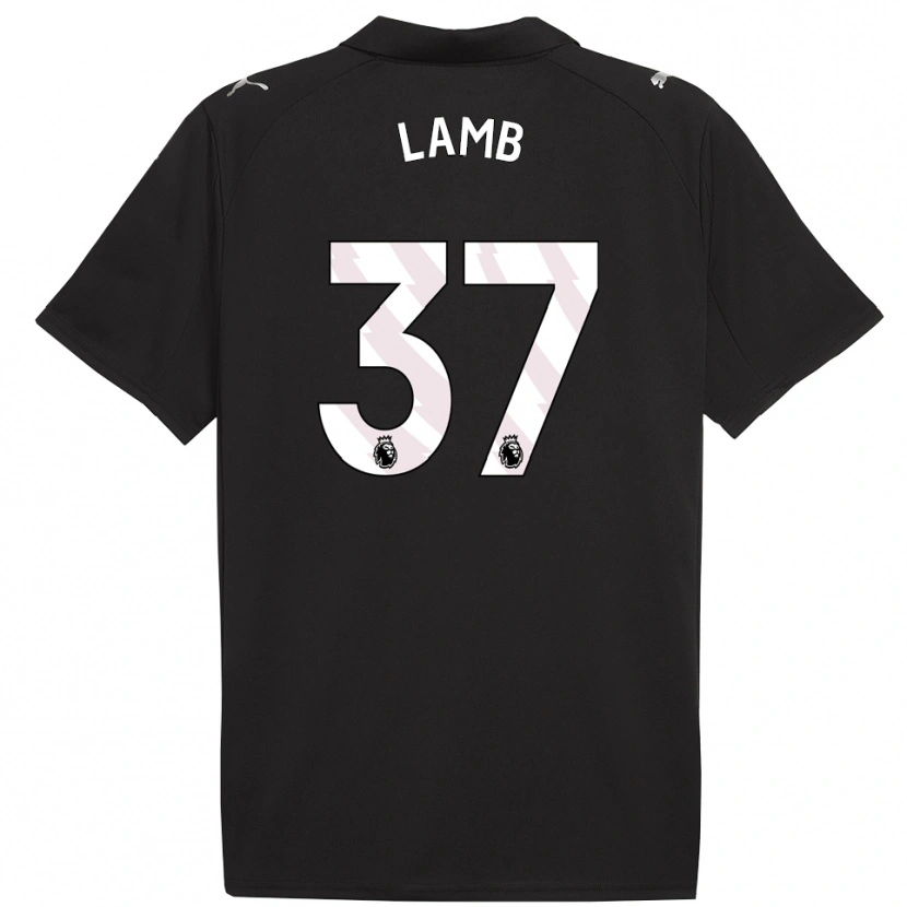 Danxen Men Teddie Lamb #37 Black White Away Jersey 2025/26 T-Shirt