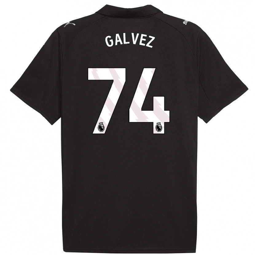 Danxen Men Tomas Galvez #74 Black White Away Jersey 2025/26 T-Shirt