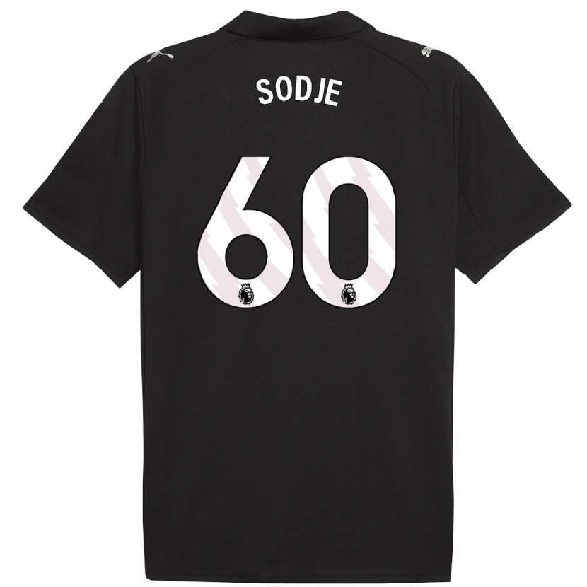 Danxen Men Tai Sodje #60 Black White Away Jersey 2025/26 T-Shirt