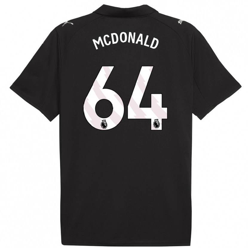 Danxen Men Rowan Mcdonald #64 Black White Away Jersey 2025/26 T-Shirt