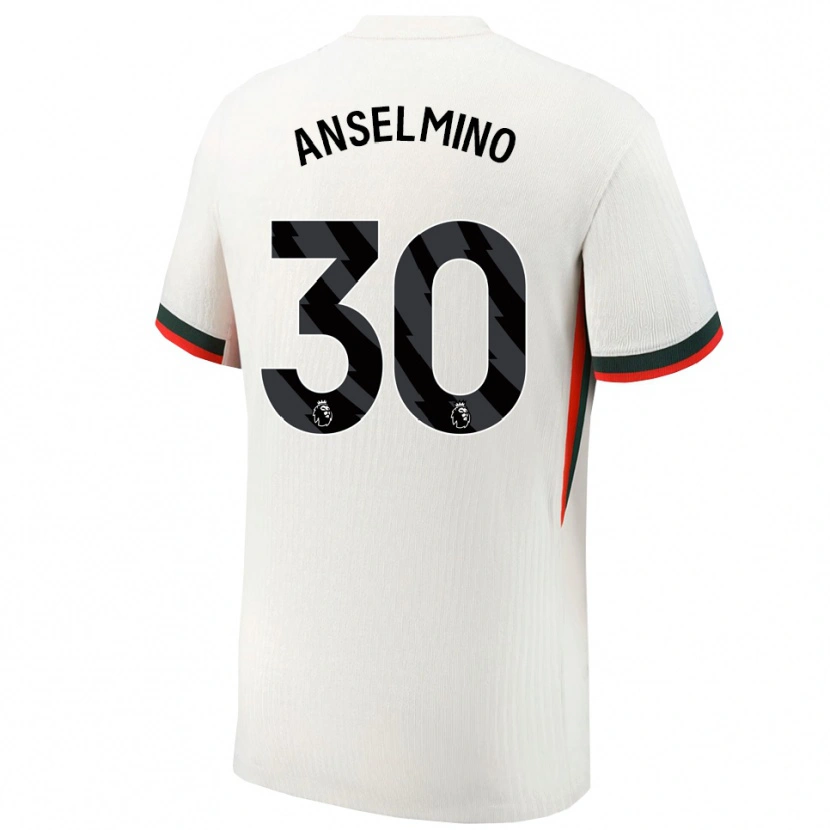 Danxen Men Aarón Anselmino #30 White Green Away Jersey 2025/26 T-Shirt