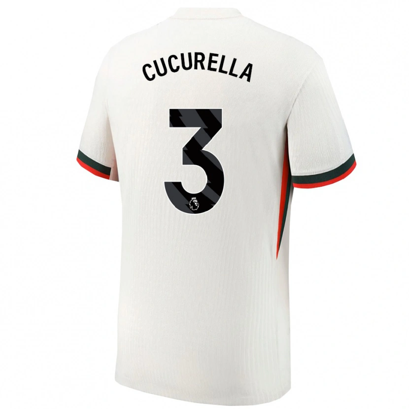 Danxen Men Marc Cucurella #3 White Green Away Jersey 2025/26 T-Shirt
