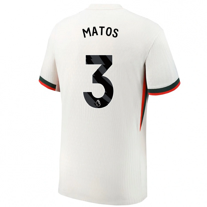 Danxen Men Alex Matos #3 White Green Away Jersey 2025/26 T-Shirt