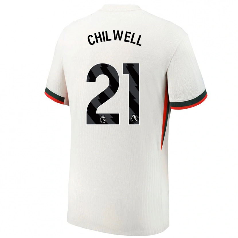 Danxen Men Ben Chilwell #21 White Green Away Jersey 2025/26 T-Shirt