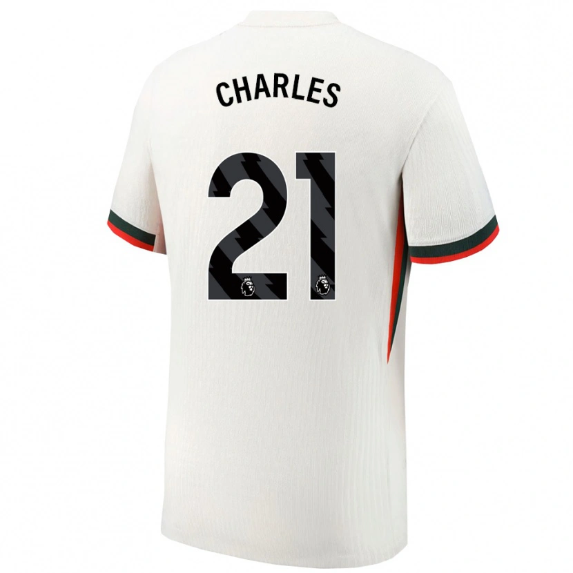 Danxen Men Niamh Charles #21 White Green Away Jersey 2025/26 T-Shirt