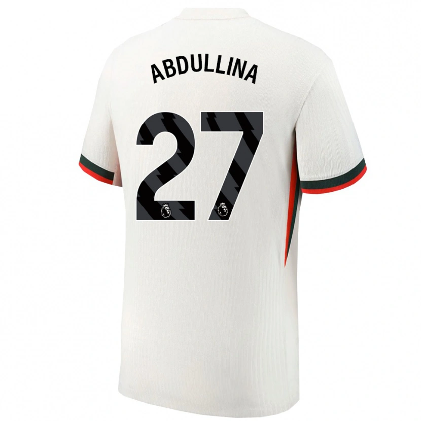 Danxen Men Alsu Abdullina #27 White Green Away Jersey 2025/26 T-Shirt