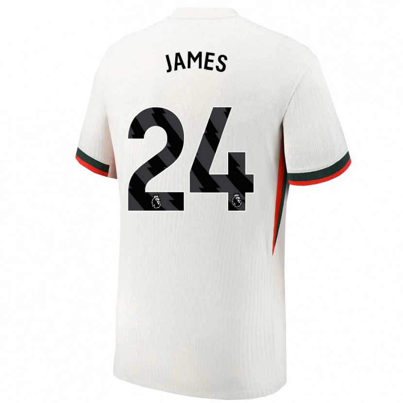 Danxen Men Reece James #24 White Green Away Jersey 2025/26 T-Shirt
