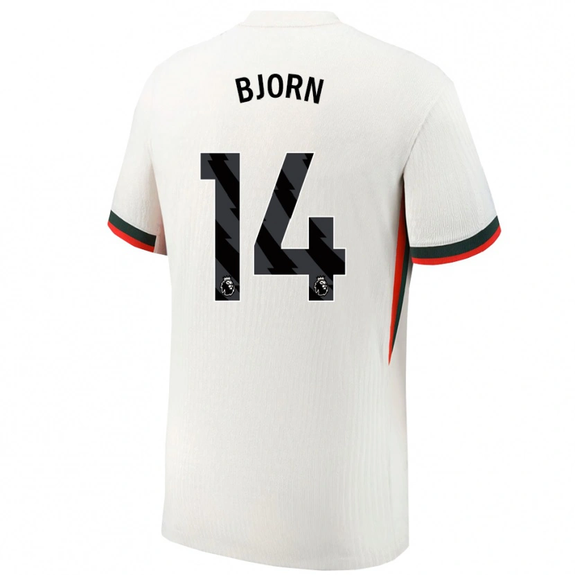 Danxen Men Nathalie Bjorn #14 White Green Away Jersey 2025/26 T-Shirt
