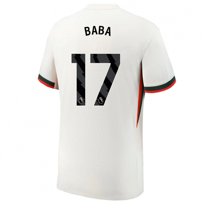 Danxen Men Abdul-Rahman Baba #17 White Green Away Jersey 2025/26 T-Shirt