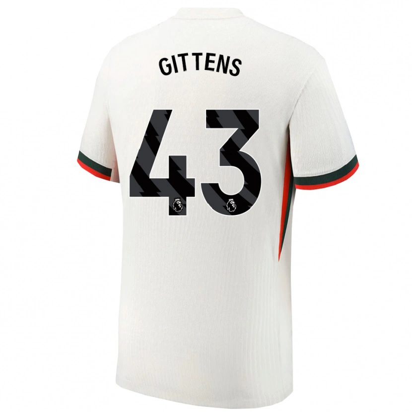 Danxen Men Jamie Gittens #43 White Green Away Jersey 2025/26 T-Shirt