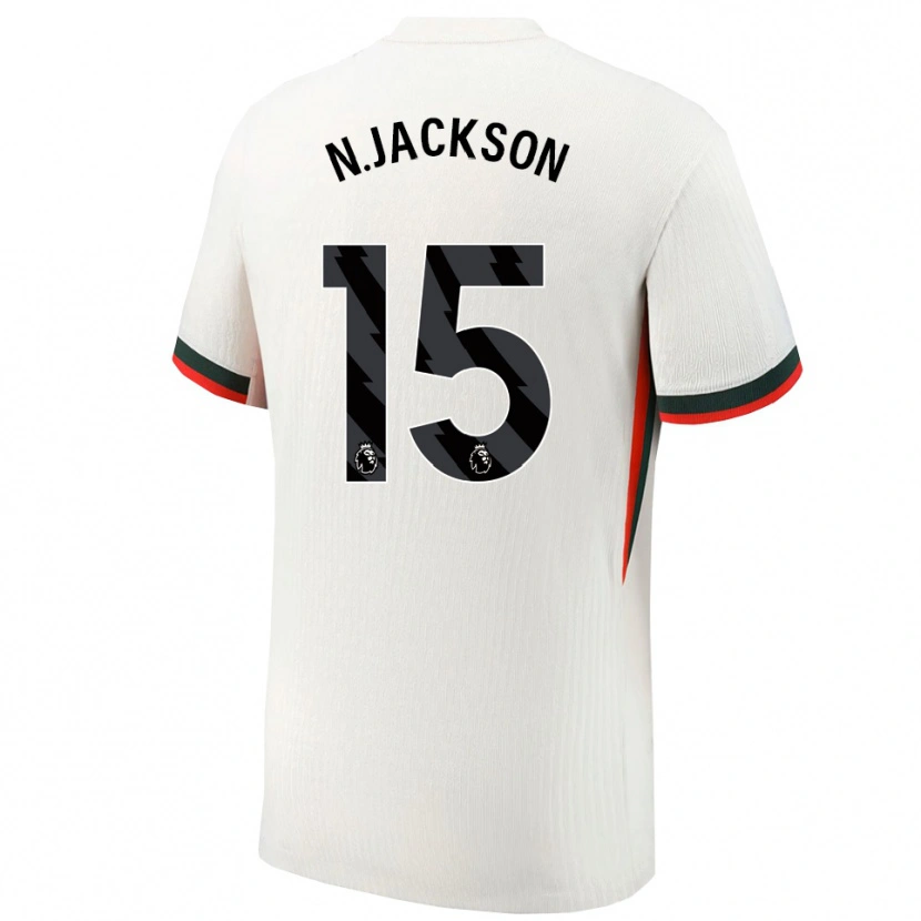 Danxen Men Nicolas Jackson #15 White Green Away Jersey 2025/26 T-Shirt