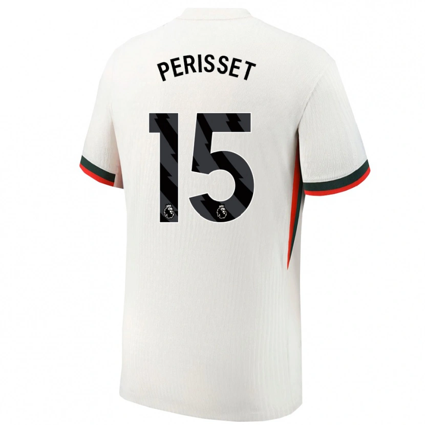 Danxen Men Eve Perisset #15 White Green Away Jersey 2025/26 T-Shirt