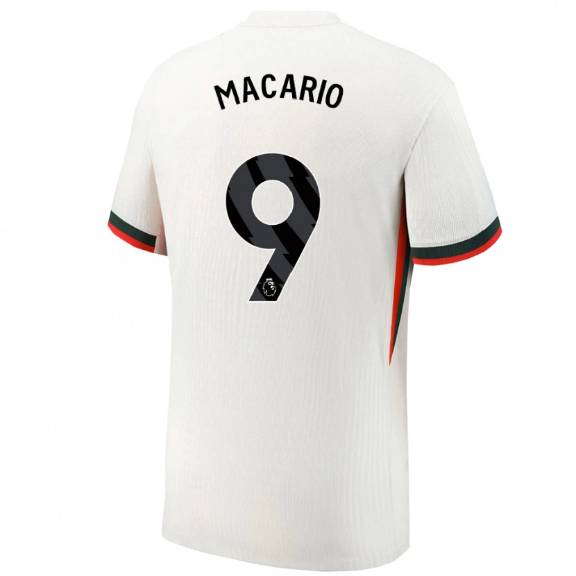Danxen Men Catarina Macario #9 White Green Away Jersey 2025/26 T-Shirt
