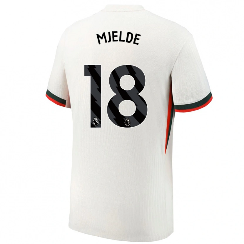 Danxen Men Maren Mjelde #18 White Green Away Jersey 2025/26 T-Shirt