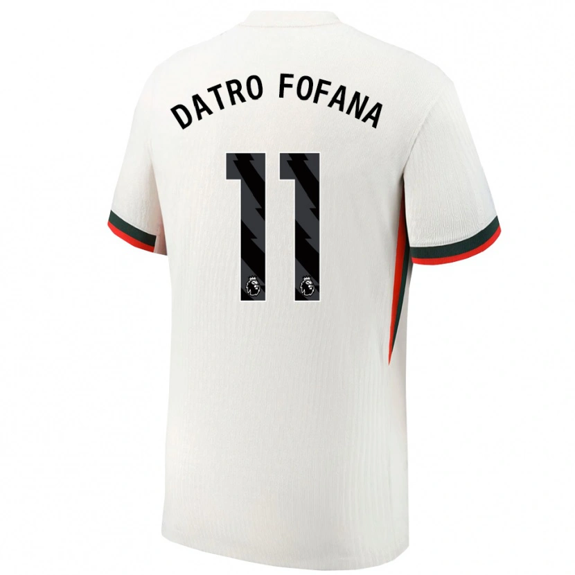 Danxen Men David Datro Fofana #11 White Green Away Jersey 2025/26 T-Shirt
